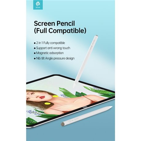 Lapiz tactil DEVIA Blanco para iPad +2018 (DSTTPWH2)