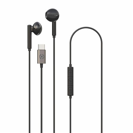 Auriculares CELLY In-Ear USB-C Negros (UP1100TYPECBK)