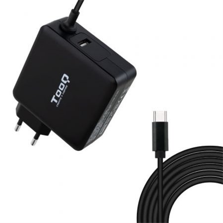 Cargador TOOQ 90W USB-C PD 3.0 Negro (TQLC-USBC90PD)