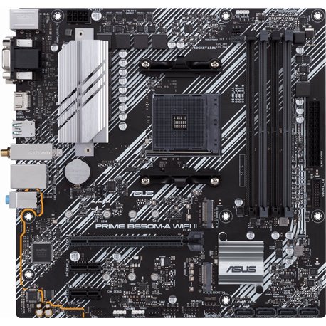 ASUS PRIME B550M-A WIFI II:(AM4) VGA HDMI DVI mATX