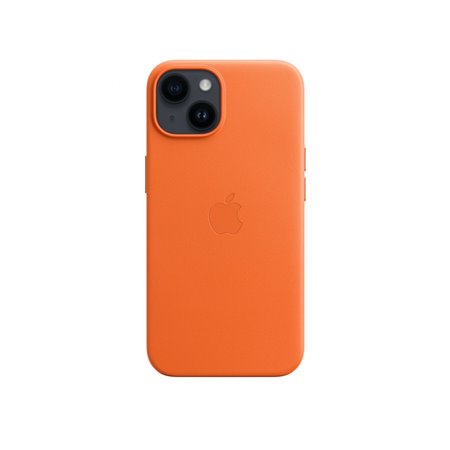 Funda de Piel Apple para iPhone 14 Naranja (MPP83ZM/A)