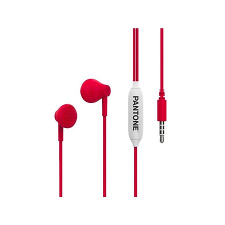 Auriculares PANTONE In-Ear 3.5mm Rojos (PT-WDE001R1)