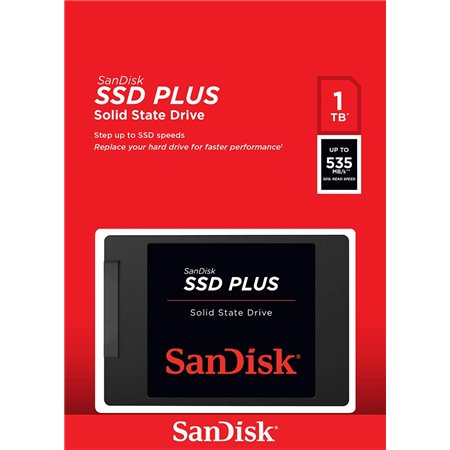 SSD SANDISK Plus 2.5" 1Tb SATA3 (SDSSDA-1T00)