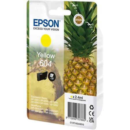Tinta EPSON Nº 604 Amarillo (C13T10G44010)