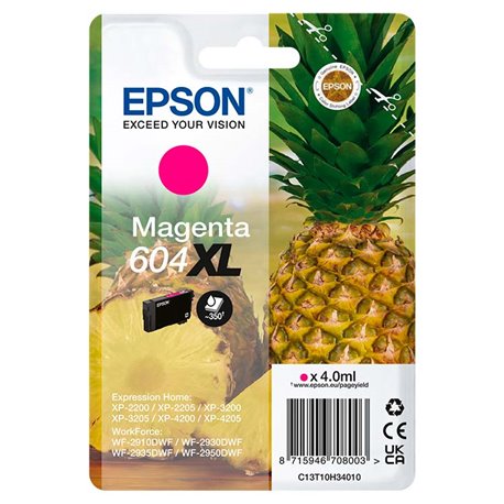 Tinta EPSON Nº 604XL Magenta (C13T10H34010)