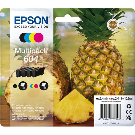 Multipack EPSON 4Colores Nº 604 (C13T10G64010)