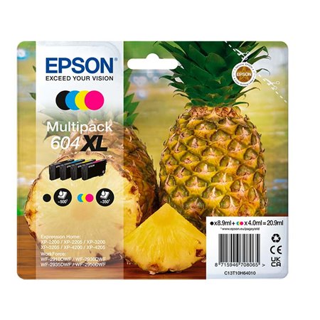 Tinta Epson 604XL Pack Negro/Tricolor (C13T10H64010)