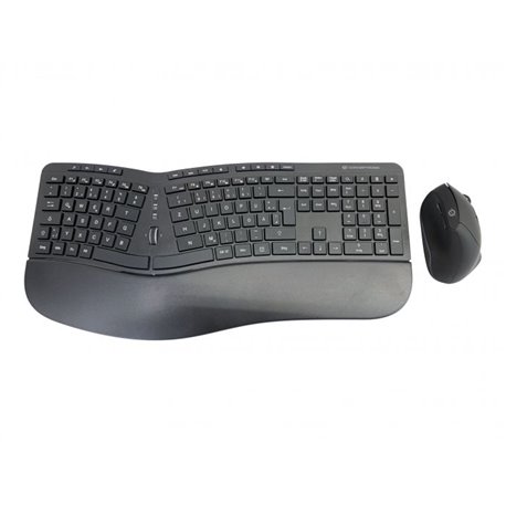 T+Ratón CONCEPTRONIC Wireless Alemán Negro (ORAZIO02DE)