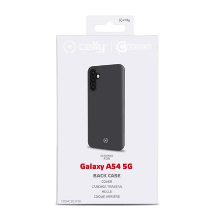 Funda CELLY Cromo Galaxy A54 5G Negro (CROMO1037BK)