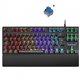 Teclado Mars Gaming LED RGB USB 1.5m Negro (MKXTKLBES)