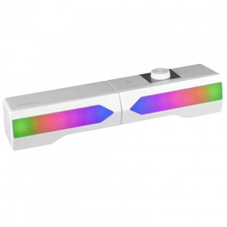 Altavoz Mars Gaming Bluetooth 5.0 RGB Blanco (MSDUOW)