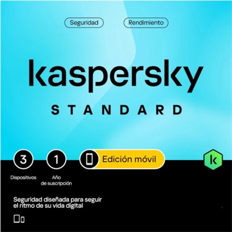 Antivirus KASPERSKY  Mobile 3u 1a (KL1048S5CFS-MINI-ES)