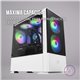 Semitorre Mars Gaming mATX RGB S/Fuente Blanco (MCZW)