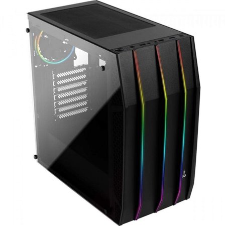 Semitorre AEROCOOL Gaming RGB S/Fuente Negra (KLAW)