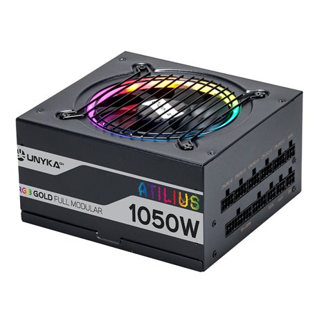 Fuente UNYKA Atilius ATX 1050W 90% RGB Negra (UK521207)