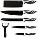 Set cuchillos CECOTEC 6unidades Negro  (01024)