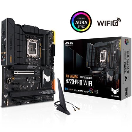 ASUS TUF GAMING H770-PRO WIFI: (1700) 4DDR5 HDMI DP ATX