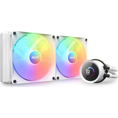 Ref. Liq. NZXT KRAKEN 280 2x140 RGb Blanco(RL-KR280-W1)