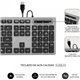 Teclado SUBBLIM Ergo Flat USB Gris (SUB-KBC-0EKE10)