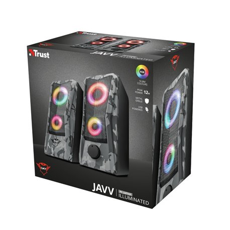 Altavoces TRUST GTX 606 Javv 2.0 USB RGB Gris (23379)