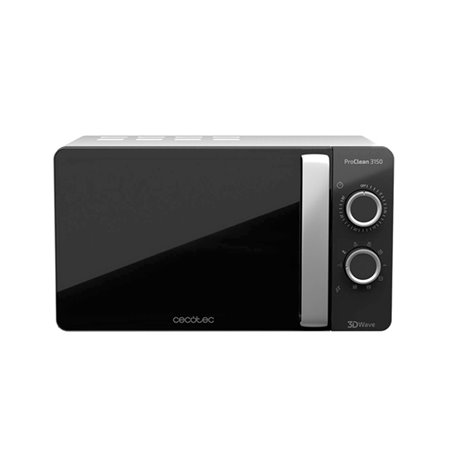 Microondas CECOTEC ProClean 3150 700W 20L Negro y Plata
