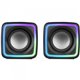 Altavoces Mars Gaming DSP 8W 2.0 RGB Negros (MSCUBE)