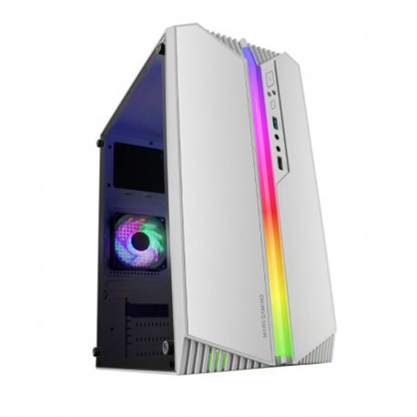 Semitorre Mars Gaming MC-S1 ARGB Sin/F Blanco (MCS1W)