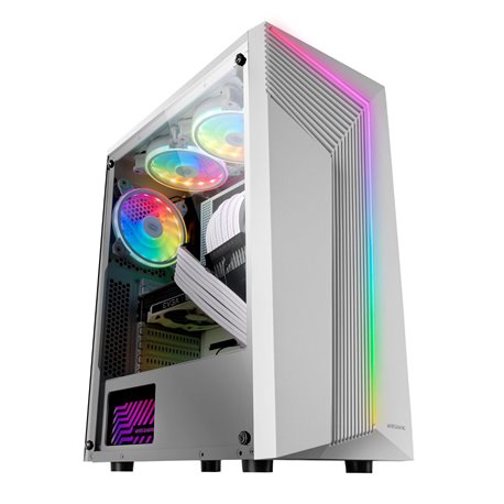 Semitorre Mars Gaming ARGB Sin/F ATX Blanco (MCX7W)