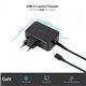 Cargador TOOQ 65W USB-C PD 3.0 Negro (TQLC-USBCGAN65PD)