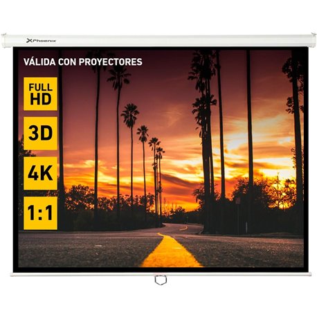 PANTALLA PROYECCION PHOENIX PARED Y TECHO ELECTRICA 135 240X240