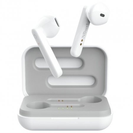 Auriculares TRUST Primo Touch Wireless BT Blanco(23783)
