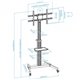 Soporte Pie TOOQ con ruedas 37-86" 50Kg (FS1886M-B)