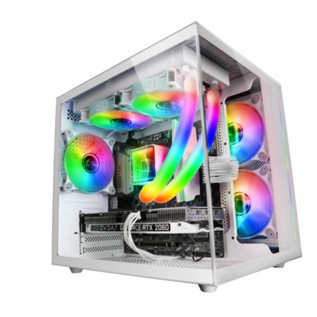 Caja Mars Gaming S/F USB2/3 mATX Blanca (MCVIEWW)