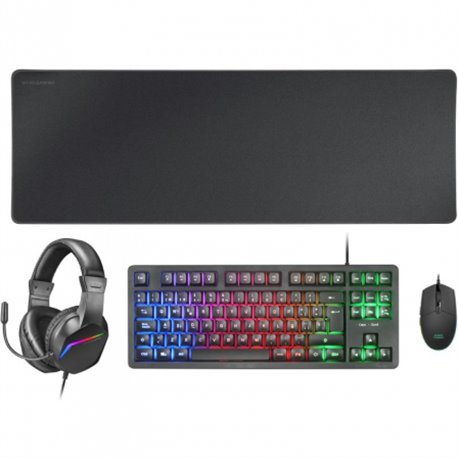 Kit Mars Gaming Tecl/Ratón/Auric/Alfombrilla(MCPRGB3ES)