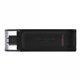 Pendrive Kingston 128Gb USB-C 3.0 Negro (DT70/128GB)