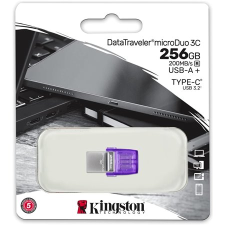 Pendrive Kingston 256Gb USB-A/C 3.0 (DTDUO3CG3/256GB)