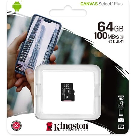 Kingston MicroSD Selecc Plus 64Gb C10 (SDCS2/64GBSP)
