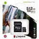 Kingston MicroSD Plus 512Gb C10 +Adap. (SDCS2/512GB)