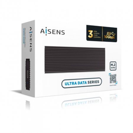Caja AISENS SSD M.2 NVMe USB 3.1 Negra (ASM2-022B)