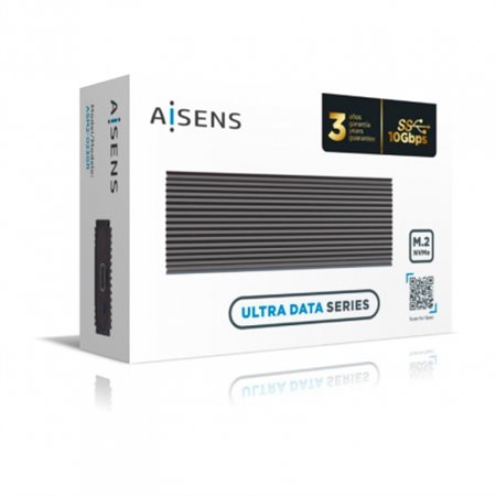 Caja AISENS SSD M.2 NVMe USB 3.1 Gris (ASM2-023GR)