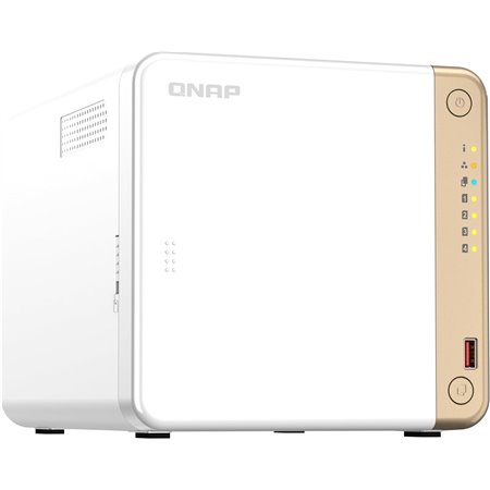 NAS Multimedia QNAP 2.5GbE Blanco (TS-462-4G)