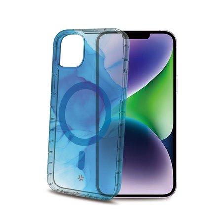 Funda CELLY iPhone 15 Plus Azul (MAGSHADES1055BL)