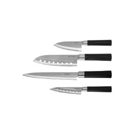 Cuchillos CECOTEC Estilo japonés Santoku Negro (01002)