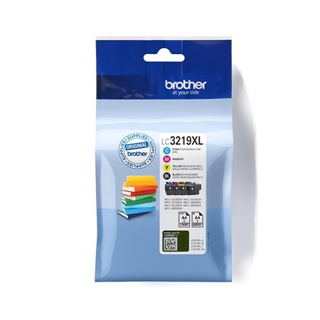 Tinta BROTHER XL Pack Negro/Tricolor (LC3219XLVALBP)