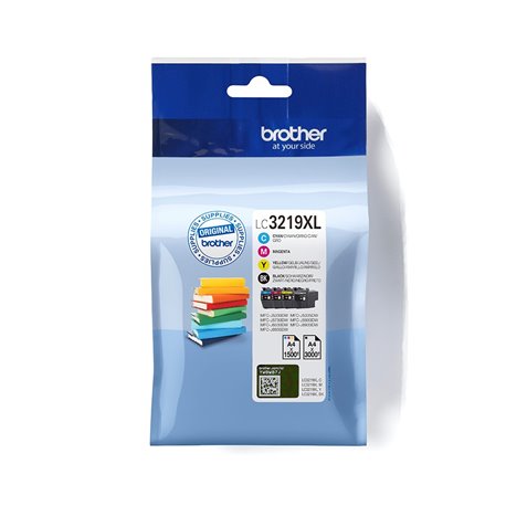 Tinta BROTHER XL Pack Negro/Tricolor (LC3219XLVALBP)