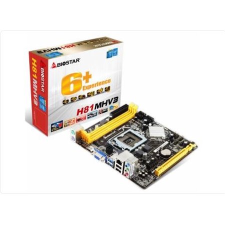 BIOSTAR H81MHV3 3.0 (1150): 2DDR3 USB VGA HDMI mATX