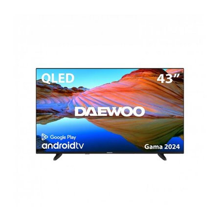TELEVISOR QLED DAEWOO 43 4K UHD USB SMART TV ANDROID WIFI BLUETOOTH