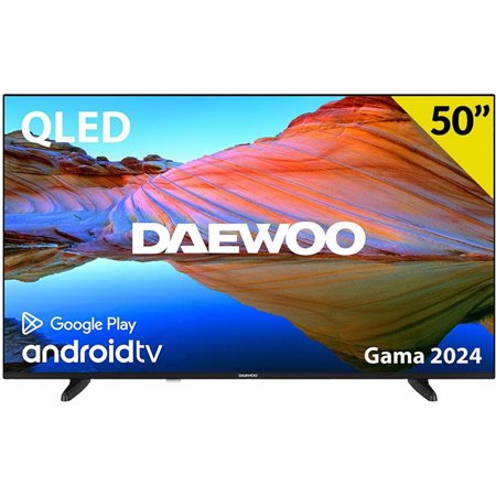 TELEVISOR QLED DAEWOO 50 4K UHD USB SMART TV ANDROID WIFI BLUETOOTH