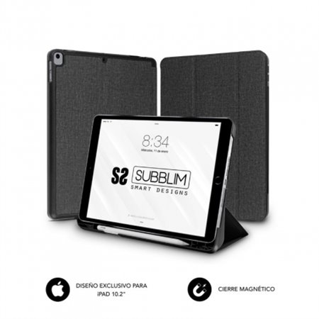 Funda SUBBLIM para iPad 10.2" Negra (SUBCST-5SC310)