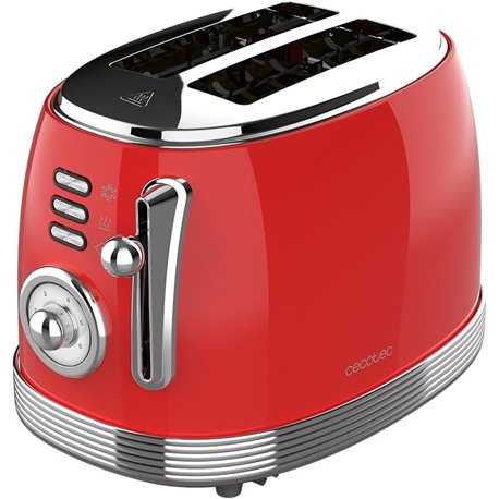 Tostadora CECOTEC Toast&Taste 800 Vintage Red (03259)